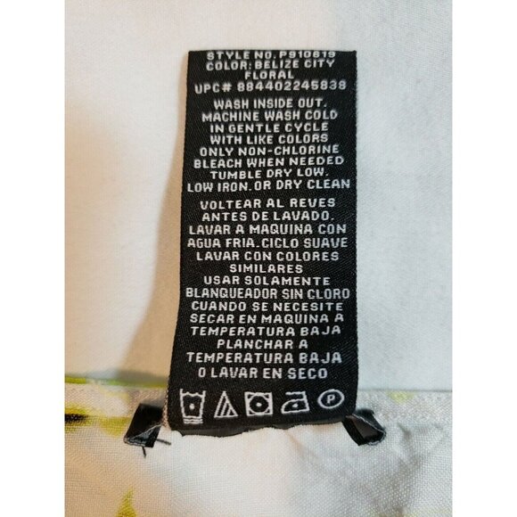 Premise Womens Belize City Floral Lace-Trim Tunic Top Linen/Rayon Blend Size XXL - Picture 5 of 16